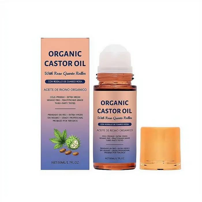 Huile de ricin pour soins corporels, soin nourrissant doux pour la peau, hydratant, adoucissant, lotion de massage quotidienne portable