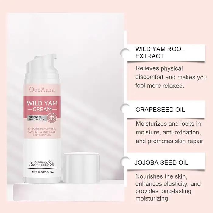 Crème de Yam sauvage pour l'équilibre hormonal