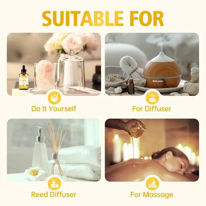 Huile essentielle de citron 100ml/60ml/30ml