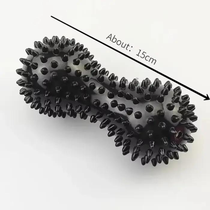 Rouleau de massage des pieds en forme d'arachide, boule de libération myofasciale à picots pour le fitness et la relaxation
