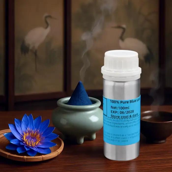 Huile de Lotus Bleu Bio Pure | Qualité supérieure | Pour les soins de la peau