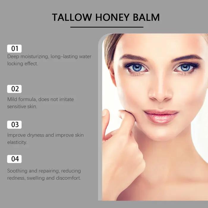 Baume au miel Tallow et hydratant longue durée pour la peau