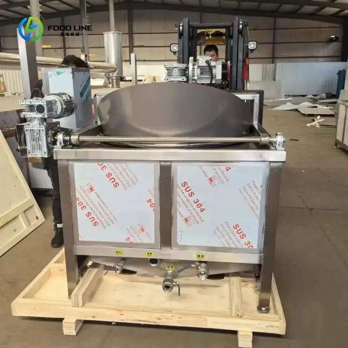 Machine à Frire Électrique et à Gaz en Acier Inoxydable 304 Automatique pour Frites, Arachides, Haricots, avec Déshuilage Haute Efficacité, Personnalisable