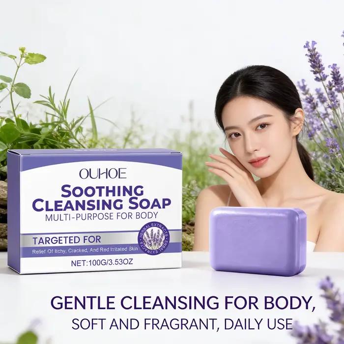 Savon Nettoyant à la Lavande : Contrôle du Sébum et Soulagement des Démangeaisons