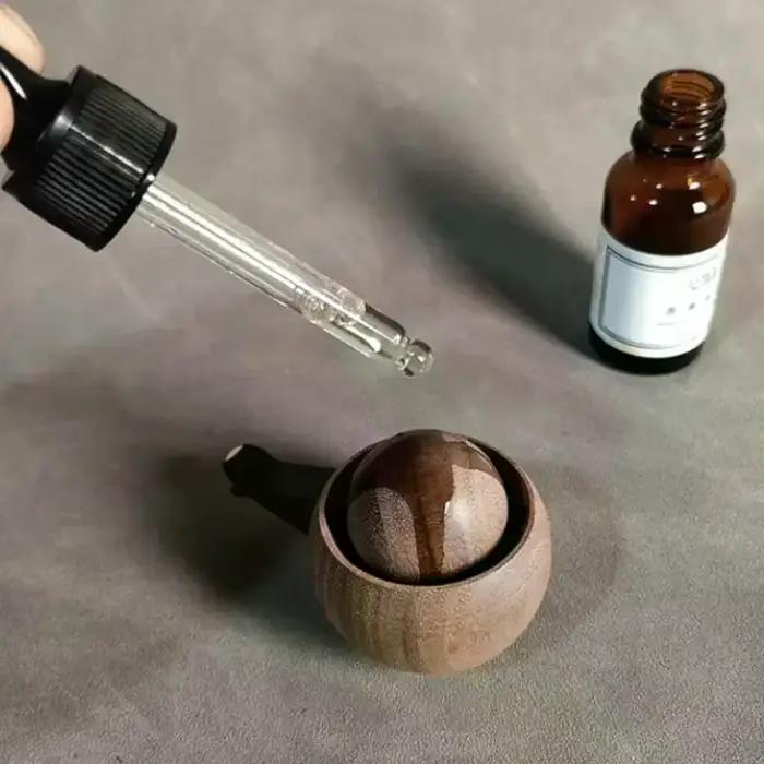 Diffuseur d'huiles essentielles pour voiture et maison - Fabriqué en bois