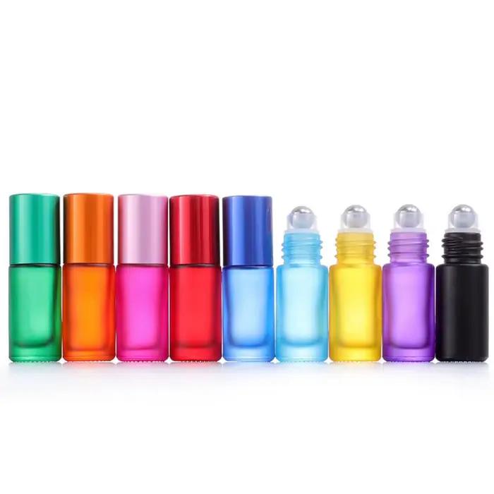 Flacon roll-on en verre dépoli mat 5ML 10ML pour huiles essentielles