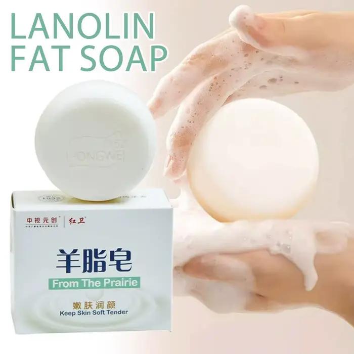 Savon botanique Goat OIl Savon Barres adaptées à tous les types de peau, Savon de nettoyage en profondeur pour les mains, le visage et le corps Soins de la peau