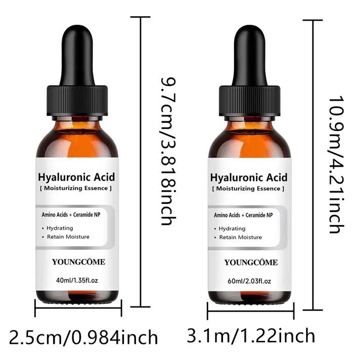 Sérum hydratant à l'acide hyaluronique - Formule boostante d'hydratation pour la réparation de la peau et le soin des