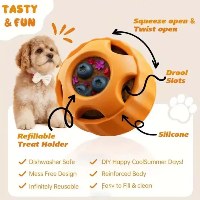 Jouets interactifs pour chiens pour l'ennui, moules de friandises pour chiens, friandises saines en Silicone pour chiens, jouet d'enrichissement des chiots pour la reine des neiges en été