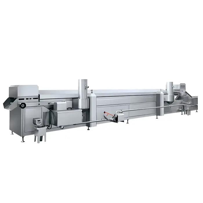 Système de friteuse commerciale robuste à circulation automatique d'huile pour les usines de transformation de fruits de mer frits