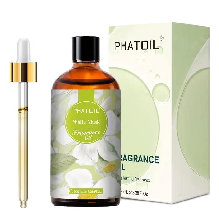 PHATOIL – huile parfumée pour diffuseur, aromathérapie, violet de Parme, musc blanc, fleur d'oranger, café, freesia, chewing-gum, 100ml