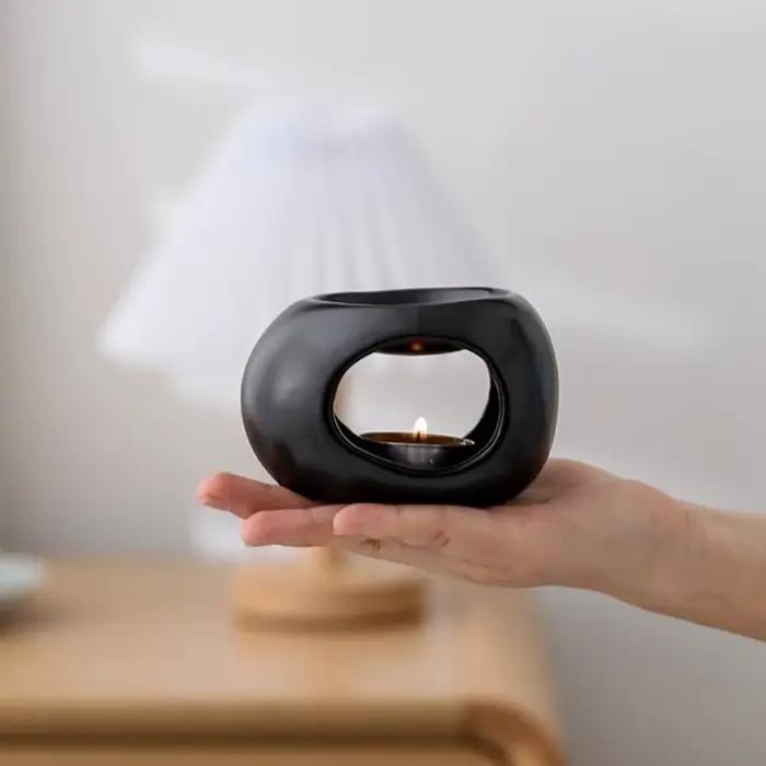 Brûleur d'huiles essentielles en céramique