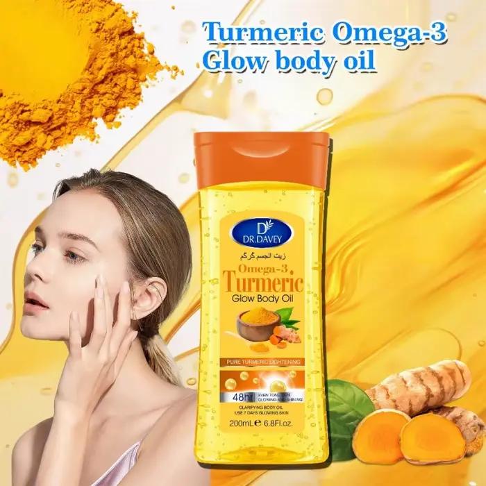 200mlHuile corporelleCharcuma Omega-3 Glow Huile corporelle