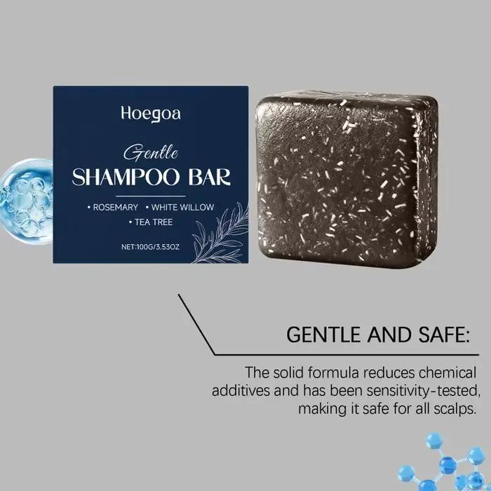 Shampooing Solide au Romarin pour Cheveux Gras – Contrôle du Volume