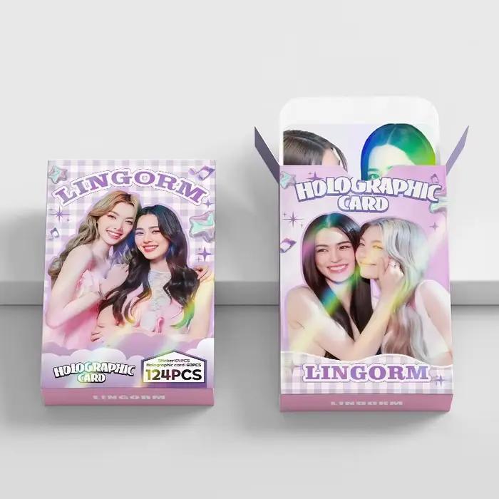 92 et 124 pièces drame thaïlandais le Secret d'entre nous LingOrm Laser Lomo carte Ling & Orm personnages HD carte photo avec autocollants