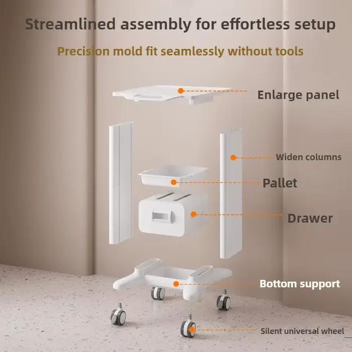 Chariot roulant pour Salon de beauté, chariot Mobile pour instruments de soins de la peau, organisateur d'outils à plusieurs niveaux, tiroir, support de rangement de cosmétiques robuste