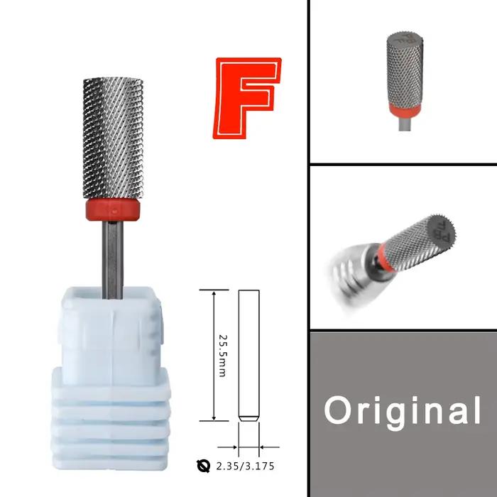 RolinStar 6.6 grand baril Original acier carbure fraise accessoires coupe métal foret à ongles
