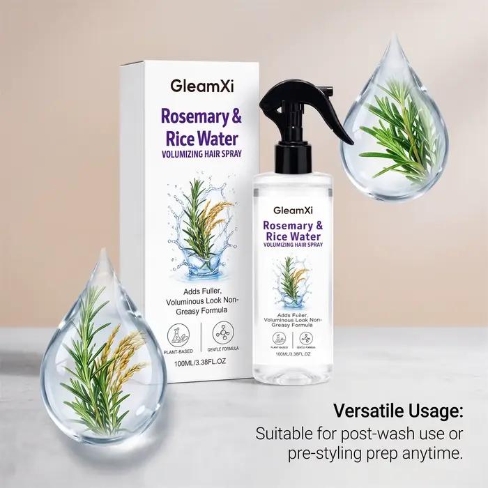 Spray capillaire à la rose et à l'eau de riz