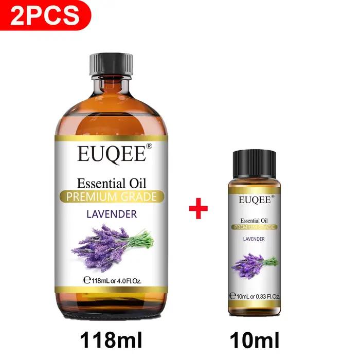 EUQEE 2 pièces huile essentielle végétale naturelle pour l'aromathérapie