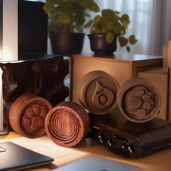 Diffuseur d'aromathérapie en bois avec boîte