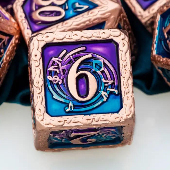 Dés de jeu polyédriques en métal pour D&D, Dungeons & Dragons, Pathfinder, D20, jeu de table, ensemble de dés D&D