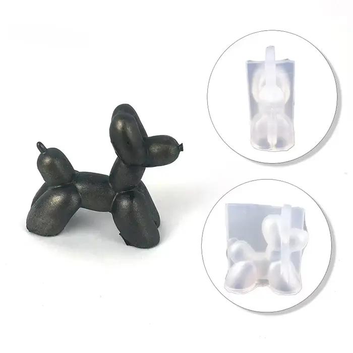 Moule 3D en Silicone pour chien, bricolage, aromathérapie, bougie en gypse, ballon en résine, compte-gouttes pour chien