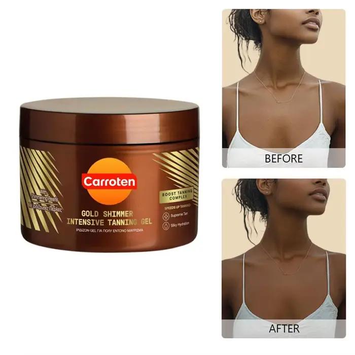 Gel accélérateur de bronzage naturel pour carottes