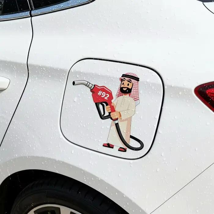 Autocollant décoratif amovible et auto-adhésif pour réservoir d'huile, étanche, pour décor extérieur de rétroviseur de tracteur et de remorque