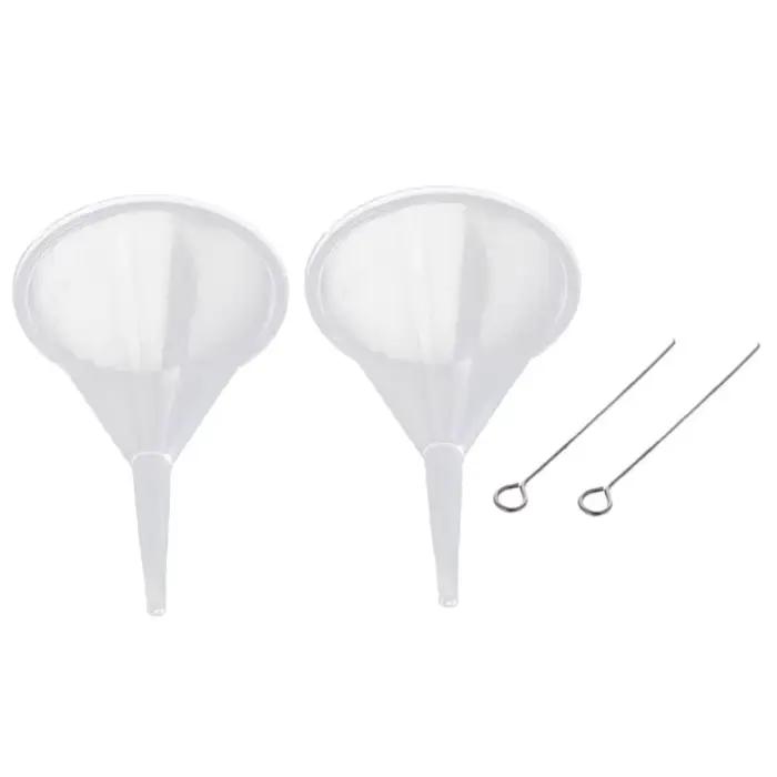 Petite huile liquide pour cuisines domestiques, entonnoirs en plastique, 1 paire