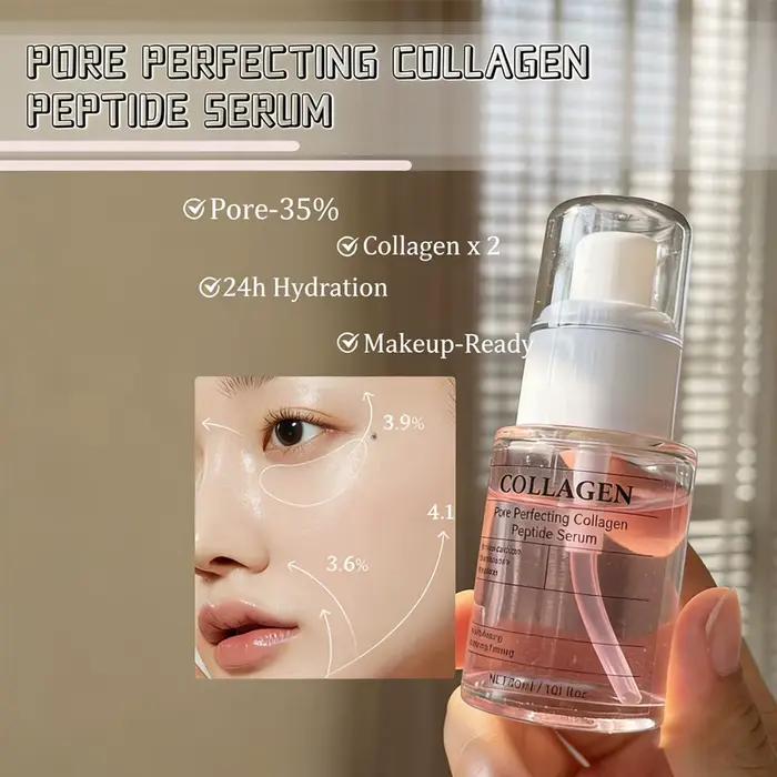 Sérum au collagène et aux peptides pour affiner les pores