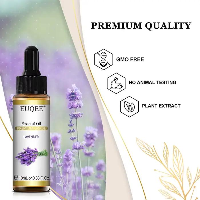 Huiles essentielles pure EUQEE pour aromathérapie, bien-être, relaxation, purification de l'air, cadeau idéal pour la famille et les amis occasions spéciales