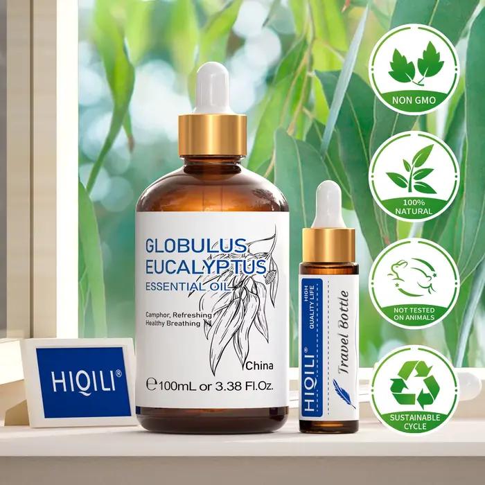 HIQILI Huile essentielle d'eucalyptus 100 ml