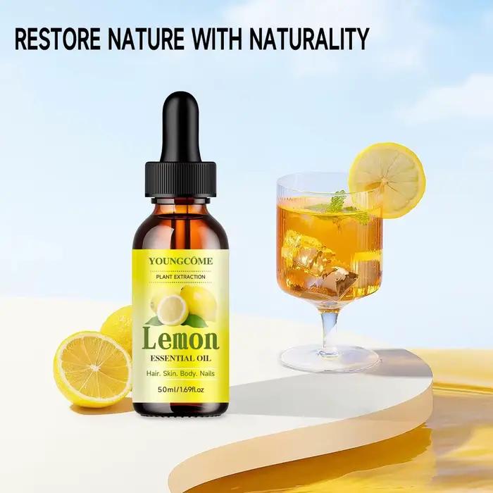 Huile essentielle naturelle de citron