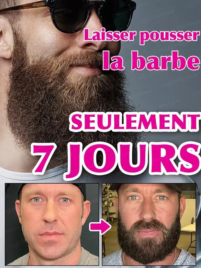 Essence de croissance de la barbe. Elle aide votre