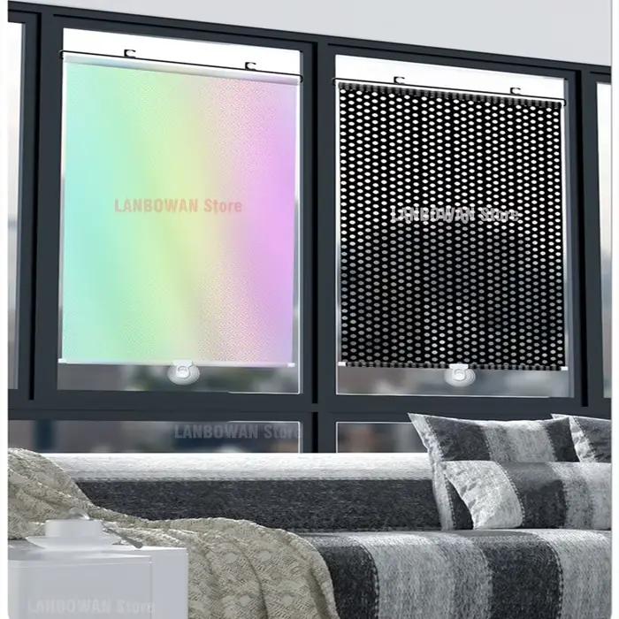 Stores enrouleurs rétractables automatiques, pare-soleil de voiture, chambre à coucher, rideau occultant de cuisine, crème solaire, isolation thermique, sans clous