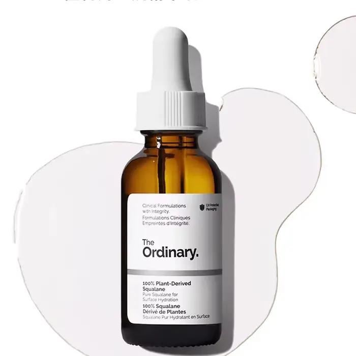 Squalane 100% dérivé aux plantes pour l'hydratation de la peau et des cheveux Sérum pour le visage 30 ml Peut empêcher la perte d'œuvre des facteurs d'hydratation + HA 100 ml