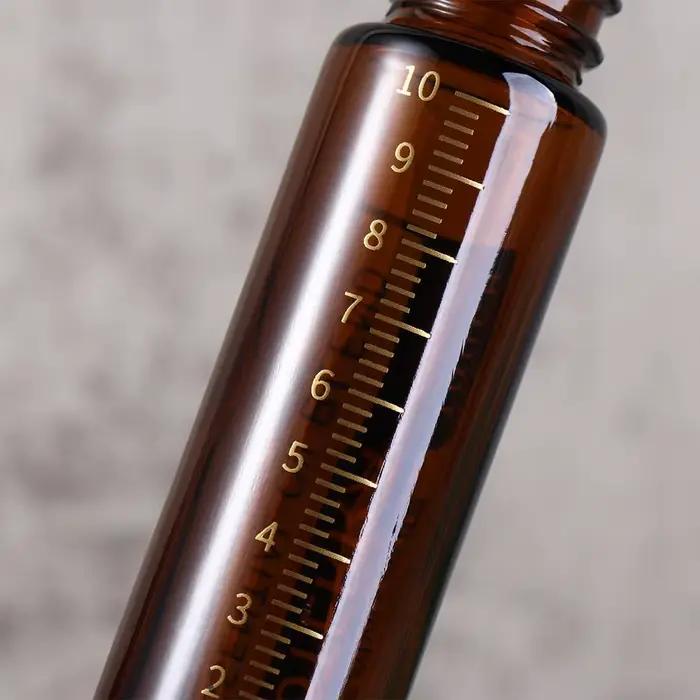 2 pièces 10ml bouteille d'huile essentielle doterra ambre verre épais rouleau