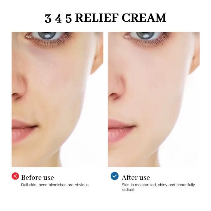345 crème de soulagement solution complète pour les problèmes de peau Anti-ouille et antioxydant éclaircissant