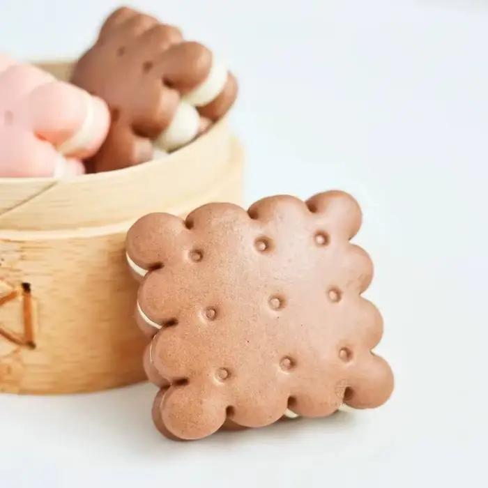 Emporte-pièce à biscuits au chocolat, classique, carré et rond, moule à biscuits, tampon à Fondant pressable, décoration de gâteau, fournitures de cuisson