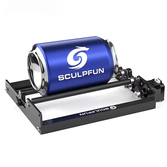 SCULPFUN Laser rouleau rotatif graveur Laser axe Y rouleau 360 °   Kit colonne de rehaussement rotative pour objets cylindriques 150MM