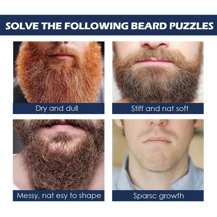 Huile de croissance de barbe pour hommes