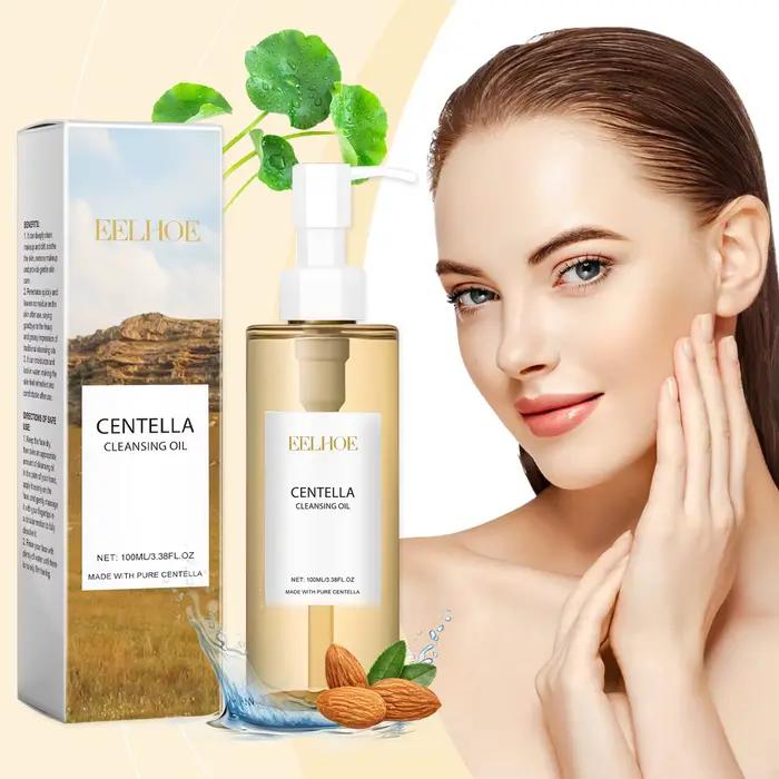 Centella huile nettoyante démaquillant pour le visage propre nez Pores rajeunissement