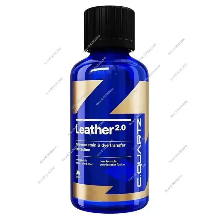 CAR CQUARTZ Cuir 2.0 Hydrophobe, anti-taches d'huile, sûr pour le cuir automobile, résistant aux UV, aux colorants pour denim, à l'abrasion et aux taches