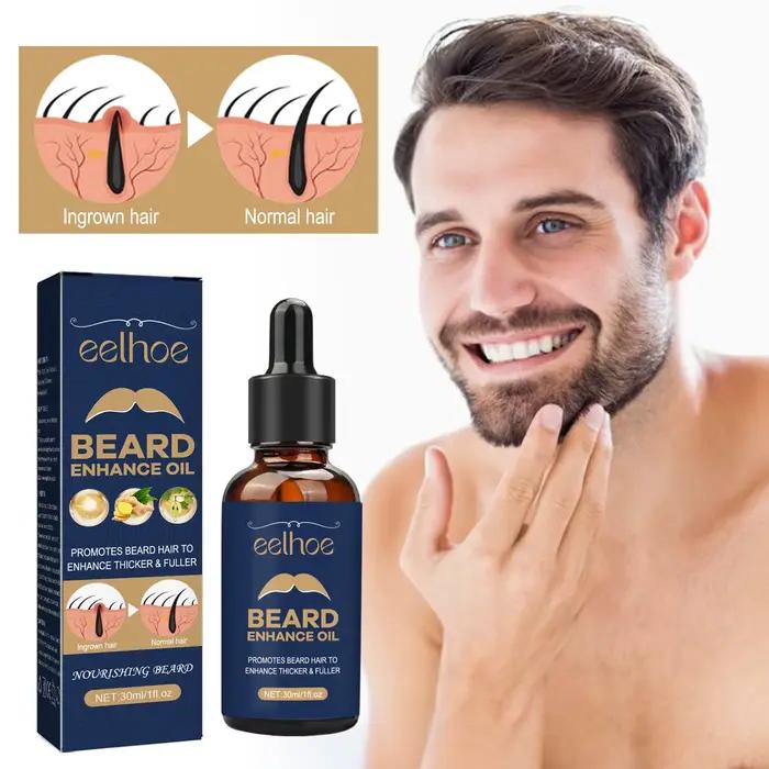 Huile de croissance de barbe pour hommes
