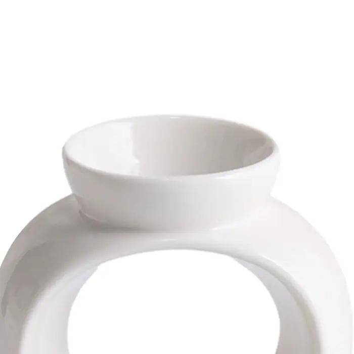 Brûleur d'Huiles Essentielles en Porcelaine