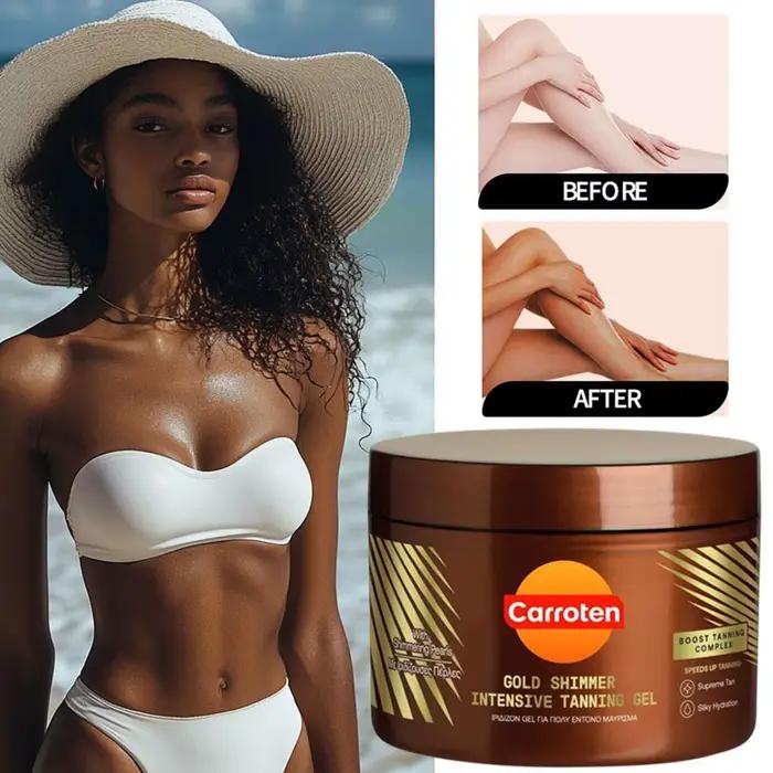 Gel accélérateur de bronzage naturel pour carottes