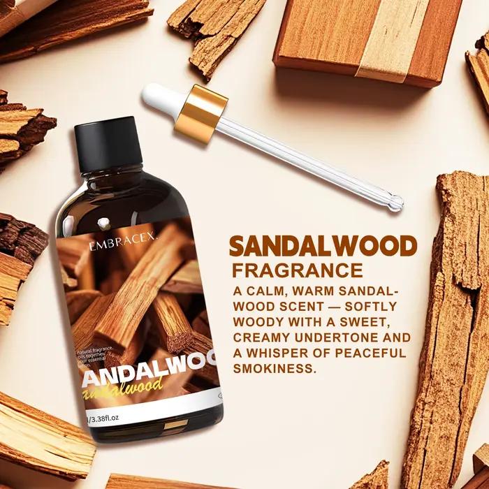 Huile essentielle de bois de santal 100 ml, huiles essentielles de qualité supérieure, huile végétale pure et naturelle, cadeau d'aromathérapie