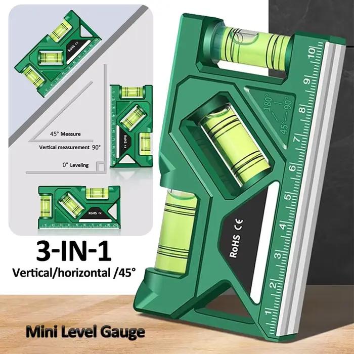 Mini jauge de niveau de haute précision, mesure horizontale et verticale, MeaccélérRuler, rapporteur, maison, portable, magnétique, jauge de poche