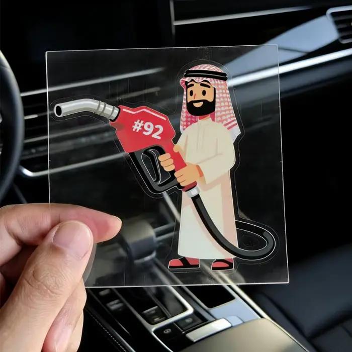 Autocollant décoratif amovible et auto-adhésif pour réservoir d'huile, étanche, pour décor extérieur de rétroviseur de tracteur et de remorque