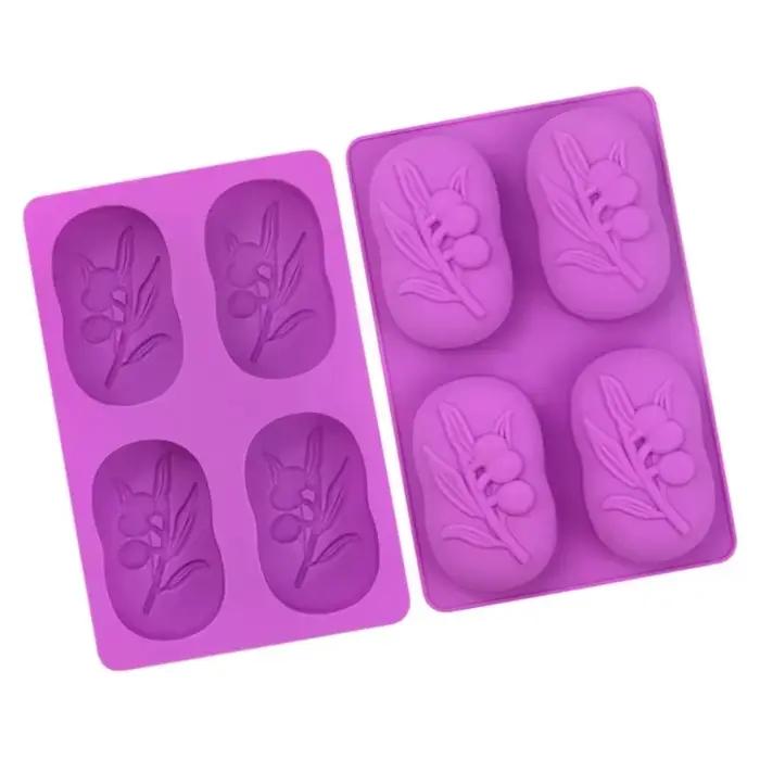 Moule en silicone de Regina pour zones de bricolage, olivier, outils exécutifs de Regina faits à la main, rectangulaire, fournitures exécutives, bougie, artisanat en argile polymère
